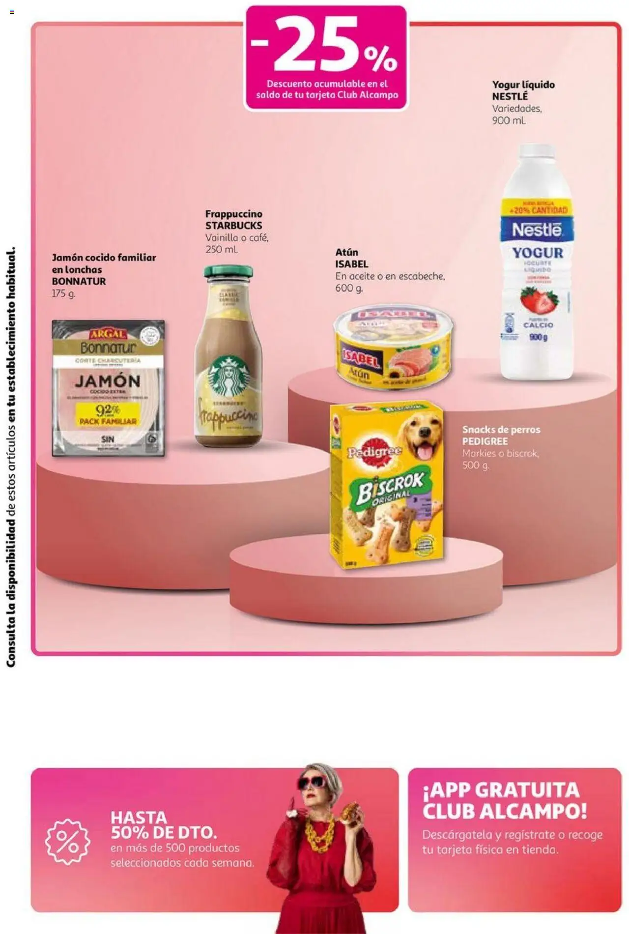 Alcampo - Club Nacional  │ válido desde el 11.09.2025 | Página: 7 | Productos: Yogur, Aceite, Jamón, Jamón cocido