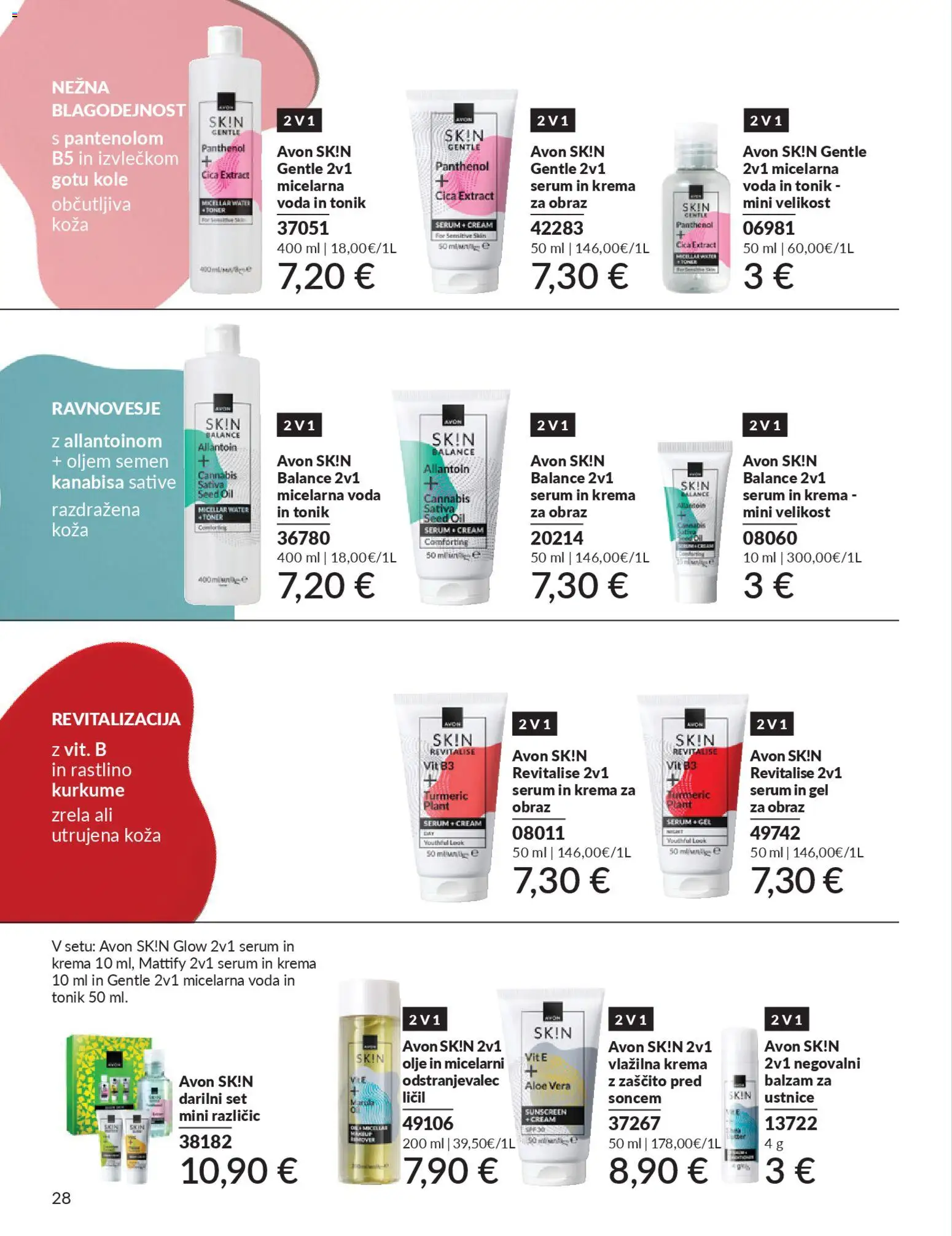 Novi Avon katalog ponudbe – veljaven od 29.12.2025 | Stran: 28 | Izdelki: Toner, Krema, Olje, Voda