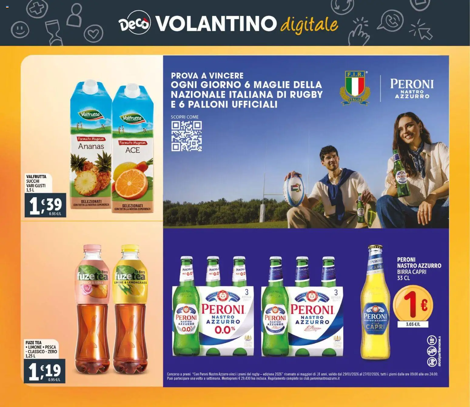 Volantino Decò del 11.02.2026 | Pagina: 31 | Prodotti: Birra, Tè, Limone, Ananas