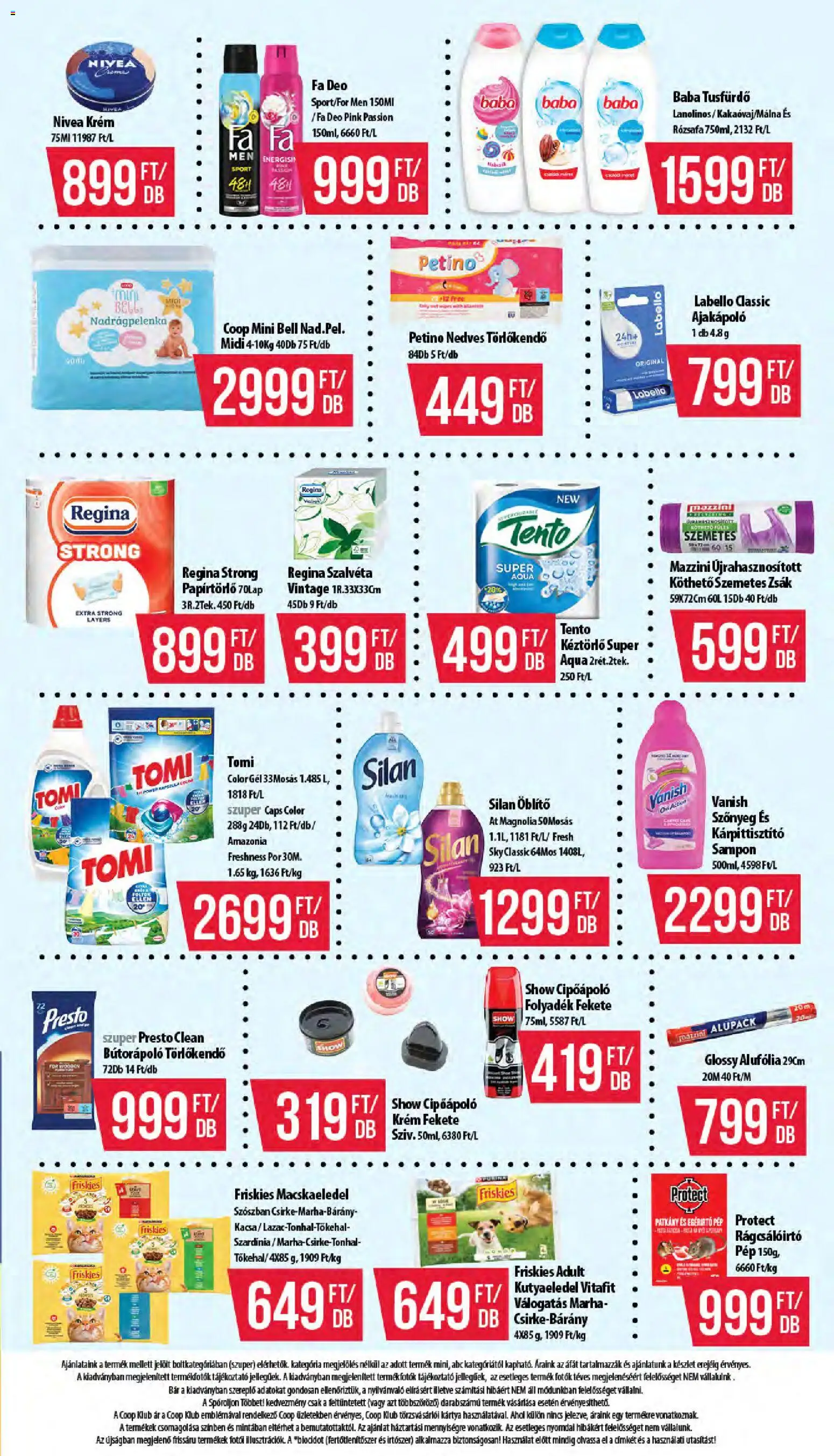 COOP akciós ujság - amely érvényes a következő dátumtól: 15.01.2026 | Oldal: 7 | Termékek: Papírtörlő, Kutyaeledel, Szőnyeg, Sampon