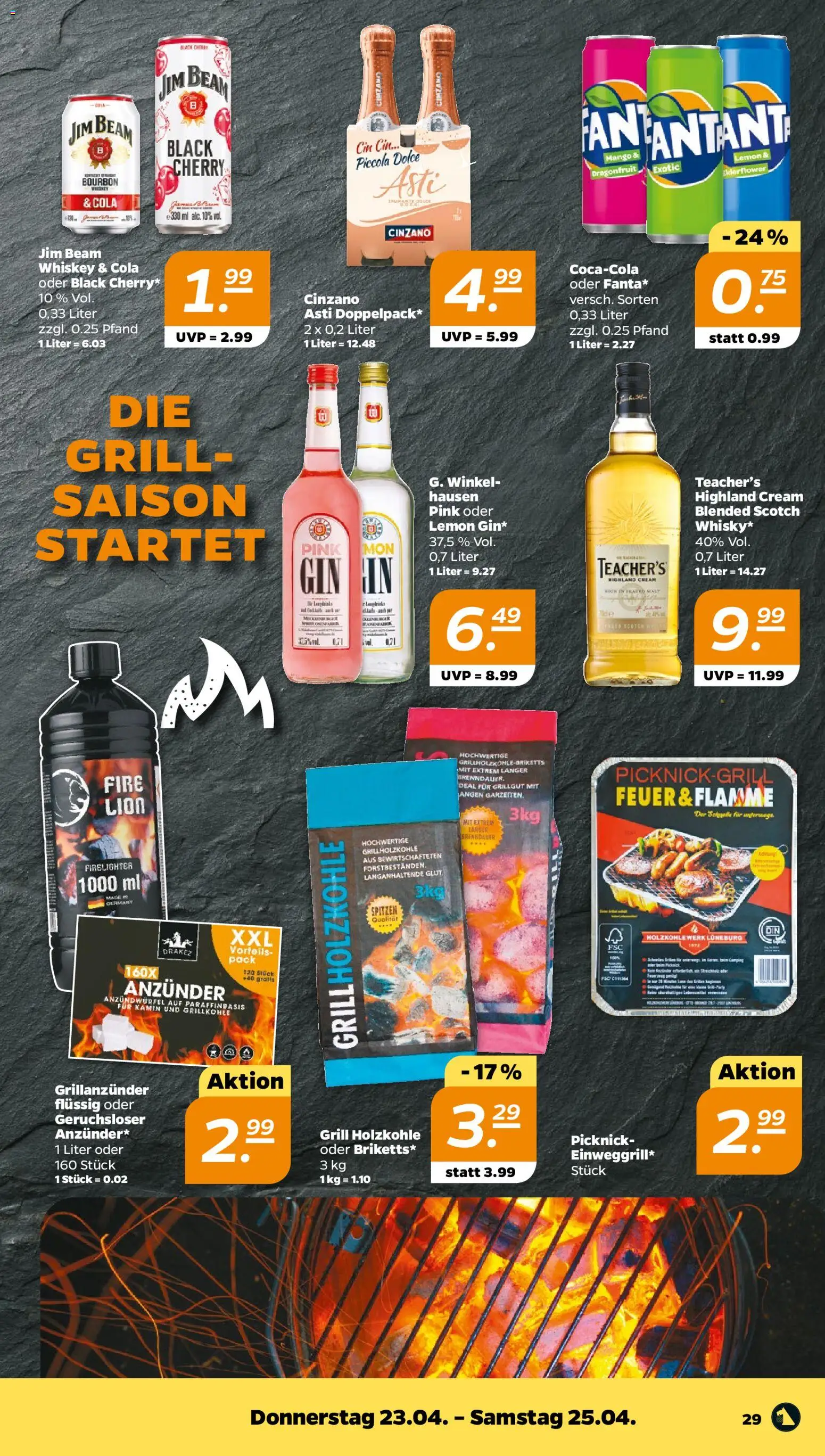 Netto Prospekt 	 – gültig ab 20.04.2026 | Seite: 33 | Produkte: Grill, Jim beam, Kamin, Mango