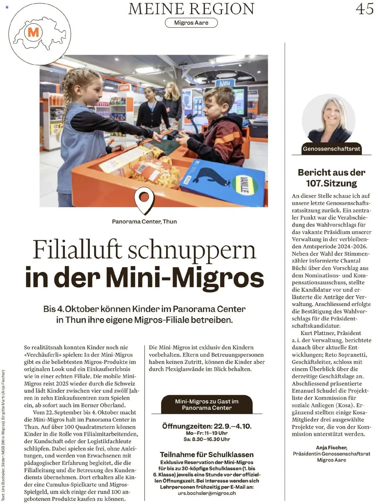 Migros Magazin – gültig ab 22.09.2025 | Seite: 45 | Produkte: Uhr, Bilder