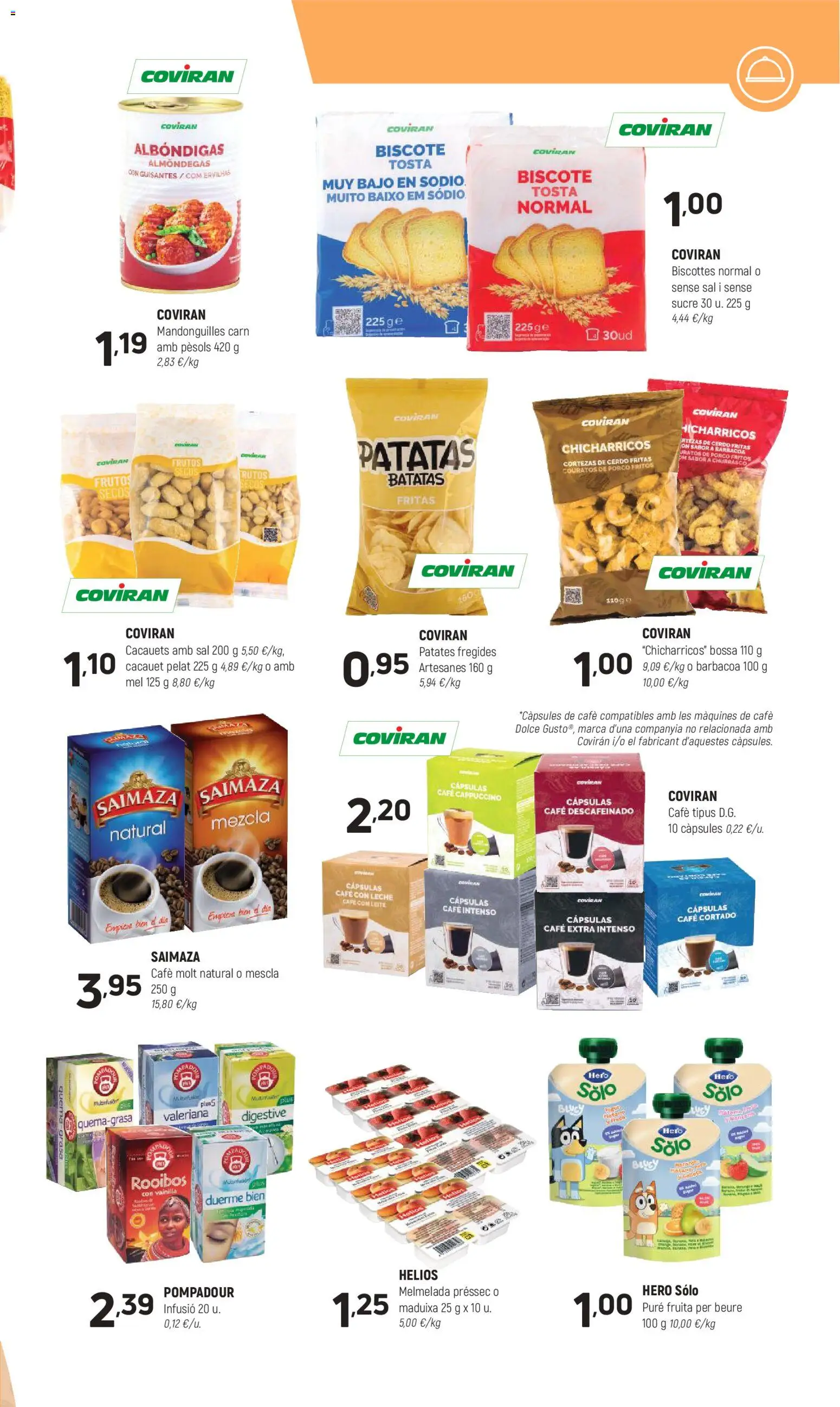 Coviran - Barcelona │ válido desde el 13.01.2026 | Página: 9 | Productos: Café con leche, Leche, Cerdo, Barbacoa