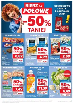 Kaufland gazetka od 24.07.2025 | Strona: 9 | Produkty: Karta, Ketchup, Chrupki, Pizza