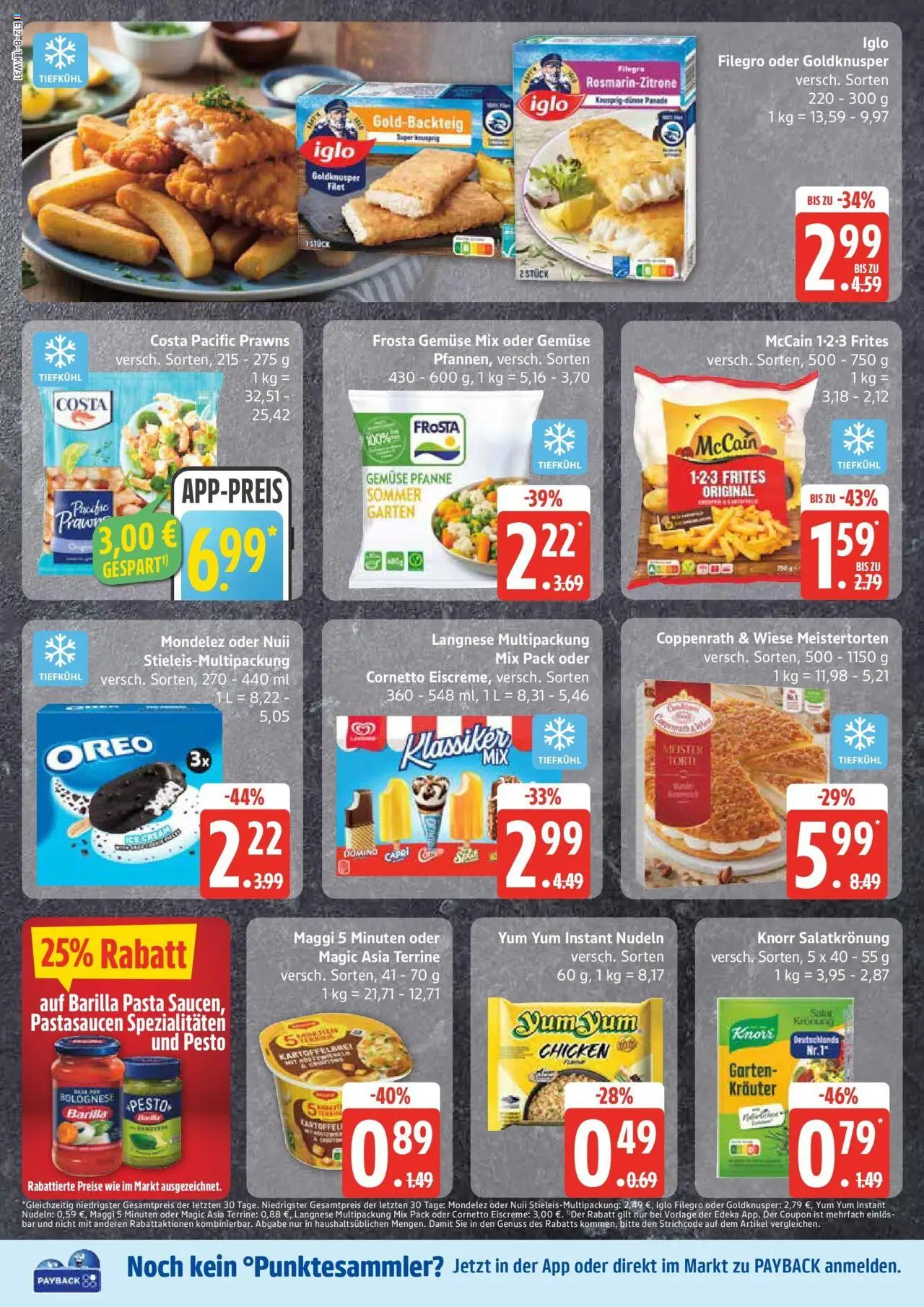 Edeka prospekt Handorf	 - gültig ab dem 27.07.2025 | Seite: 12 | Produkte: Dressing, McCain, Frosta, Pasta