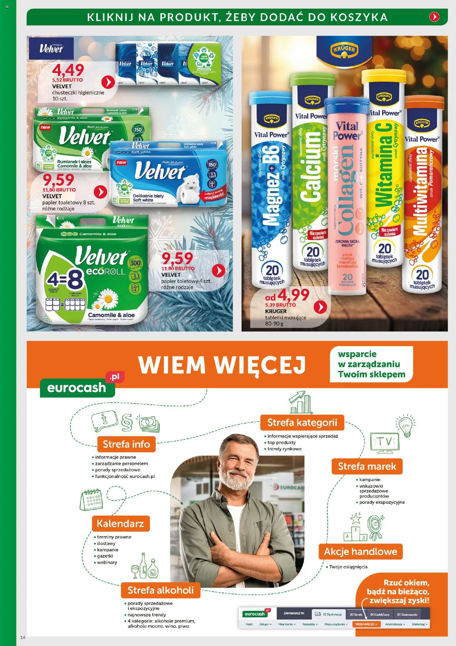 Eurocash Gazetka - Katalog Artykułów Chemicznych od 01.12.2025 | Strona: 14 | Produkty: Kalendarz, Aloes, Piwo, Melisa
