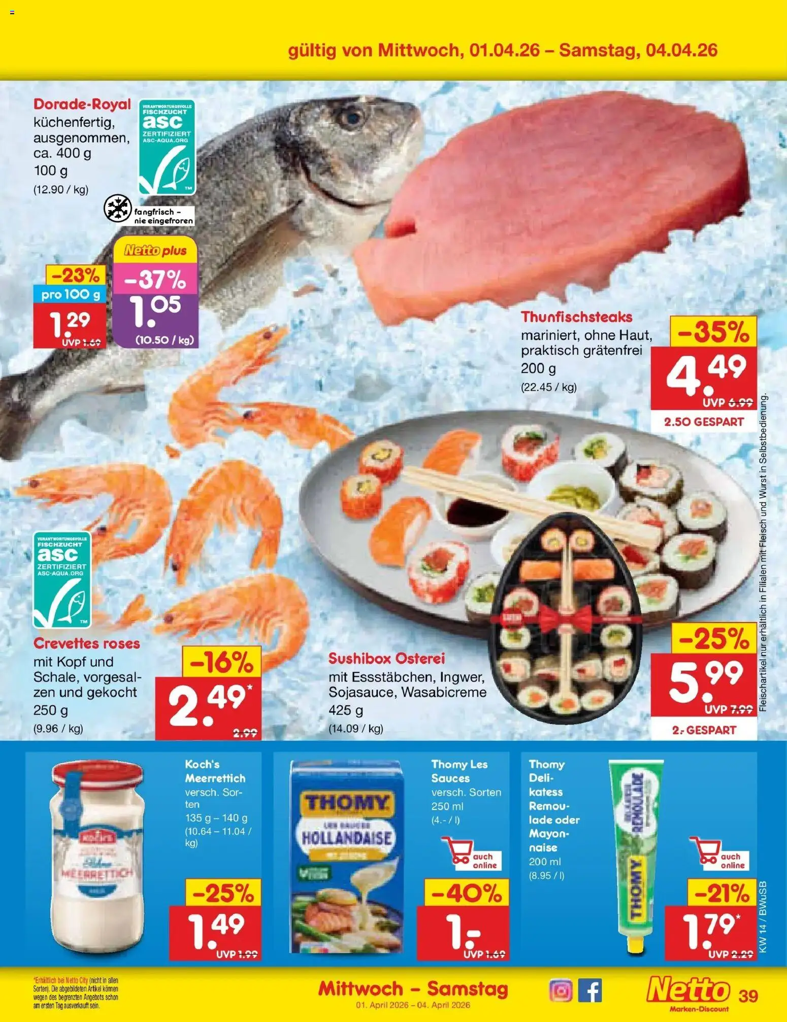 Netto Marken-Discount Prospekt Stemwede-Dielingen	 – gültig ab 29.03.2026 | Seite: 53 | Produkte: Wurst, Fleisch