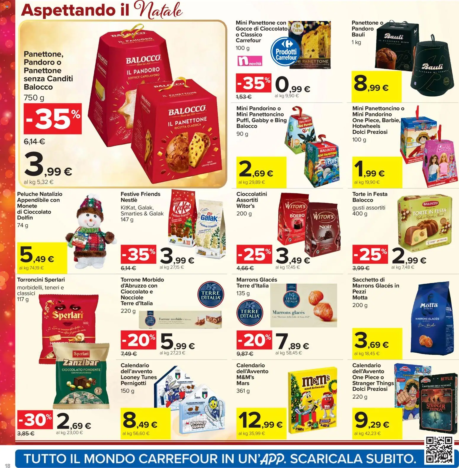 Volantino Carrefour del 07.11.2025 | Pagina: 18 | Prodotti: Peluche, Nocciole, Panettone, Cioccolatini