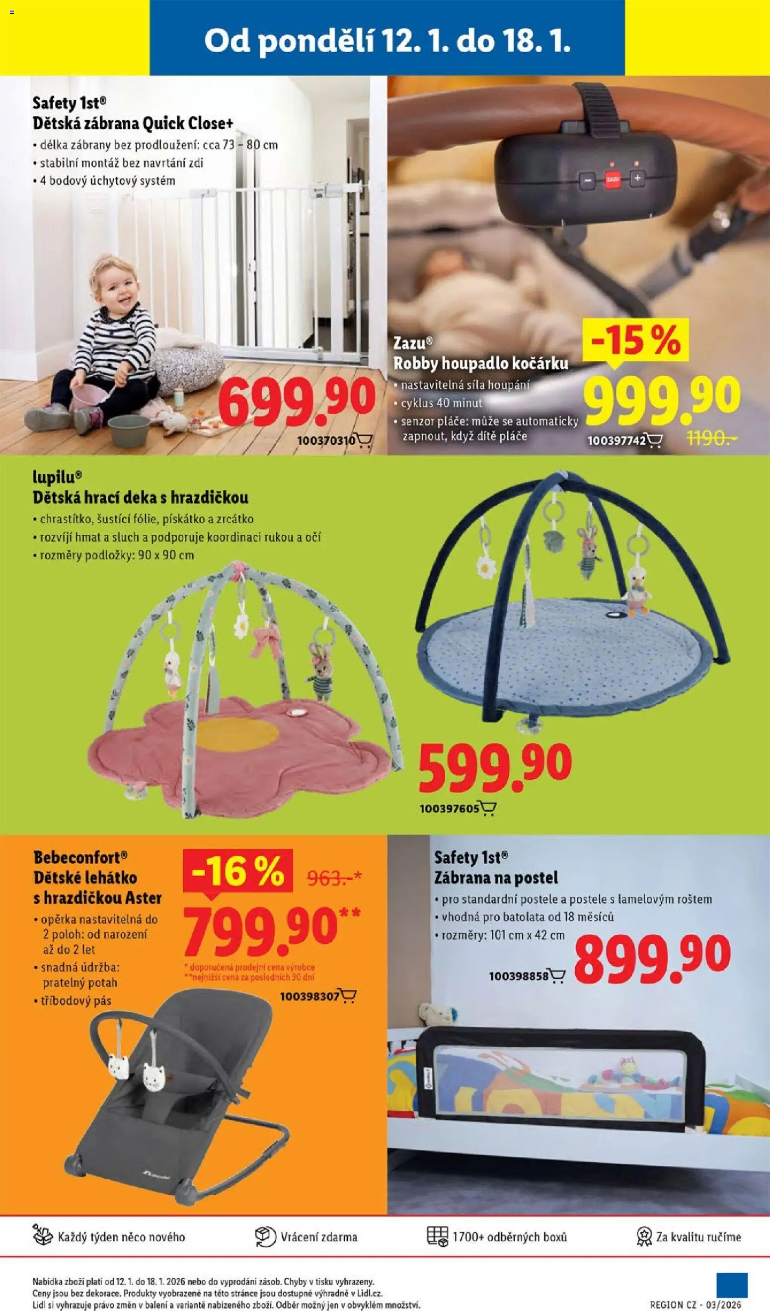 Lidl leták - Spotřební zboží od 12.01.2026 | Strana: 11 | Produkty: Deka, Postele, Postel, Lehátko