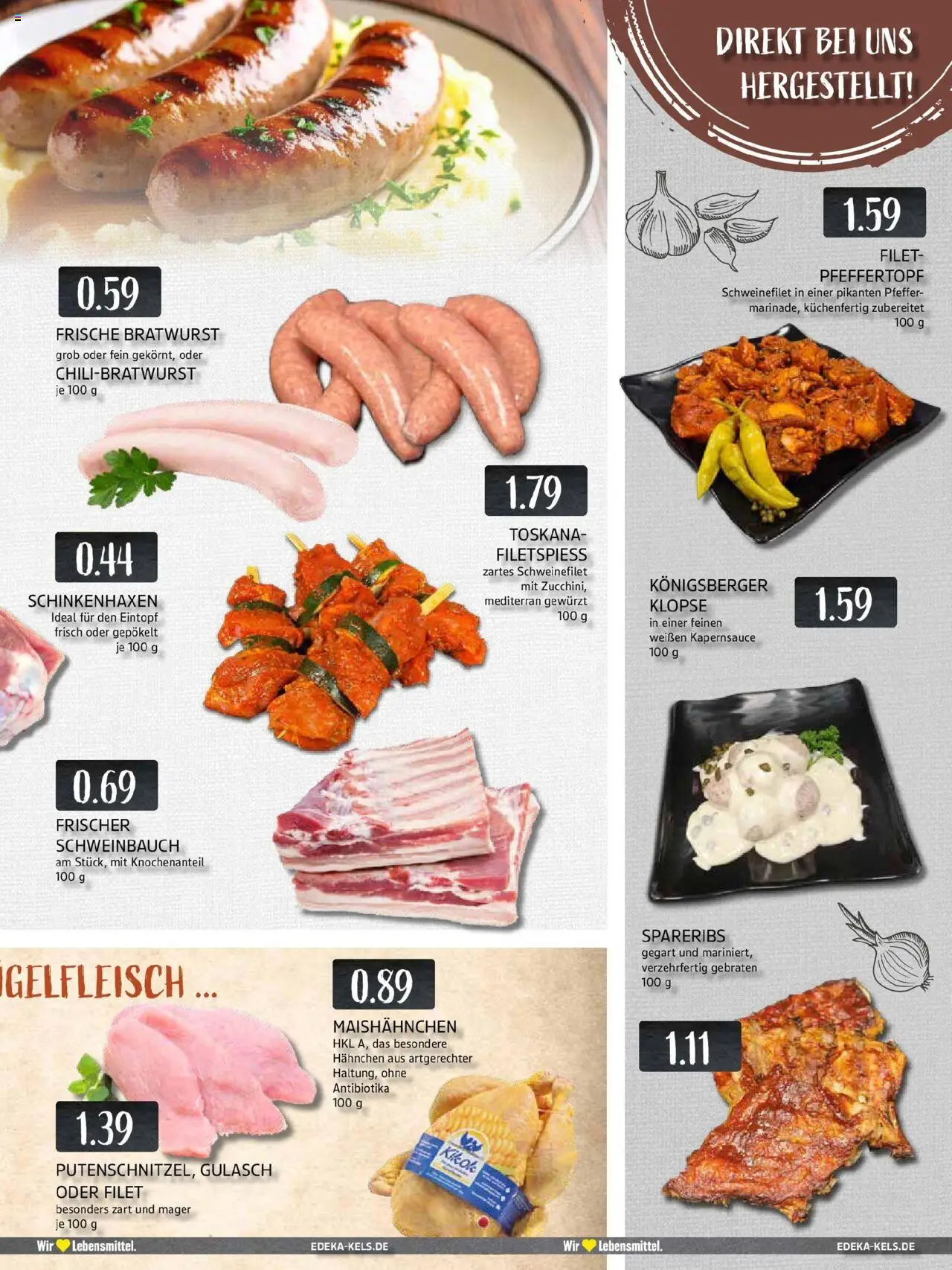 Edeka prospekt Essen	 – gültig ab 29.09.2025 | Seite: 3 | Produkte: Bratwurst, Schweinefilet, Gulasch, Pfeffer