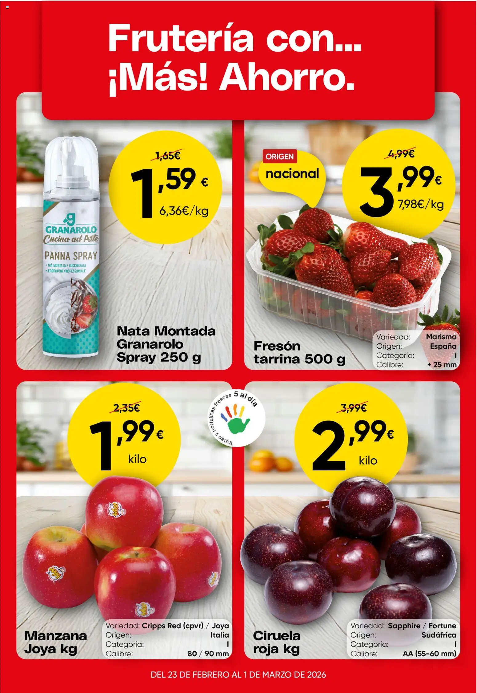 Froiz - Oferta semanal │ válido desde el 23.02.2026 | Página: 1 | Productos: Manzana