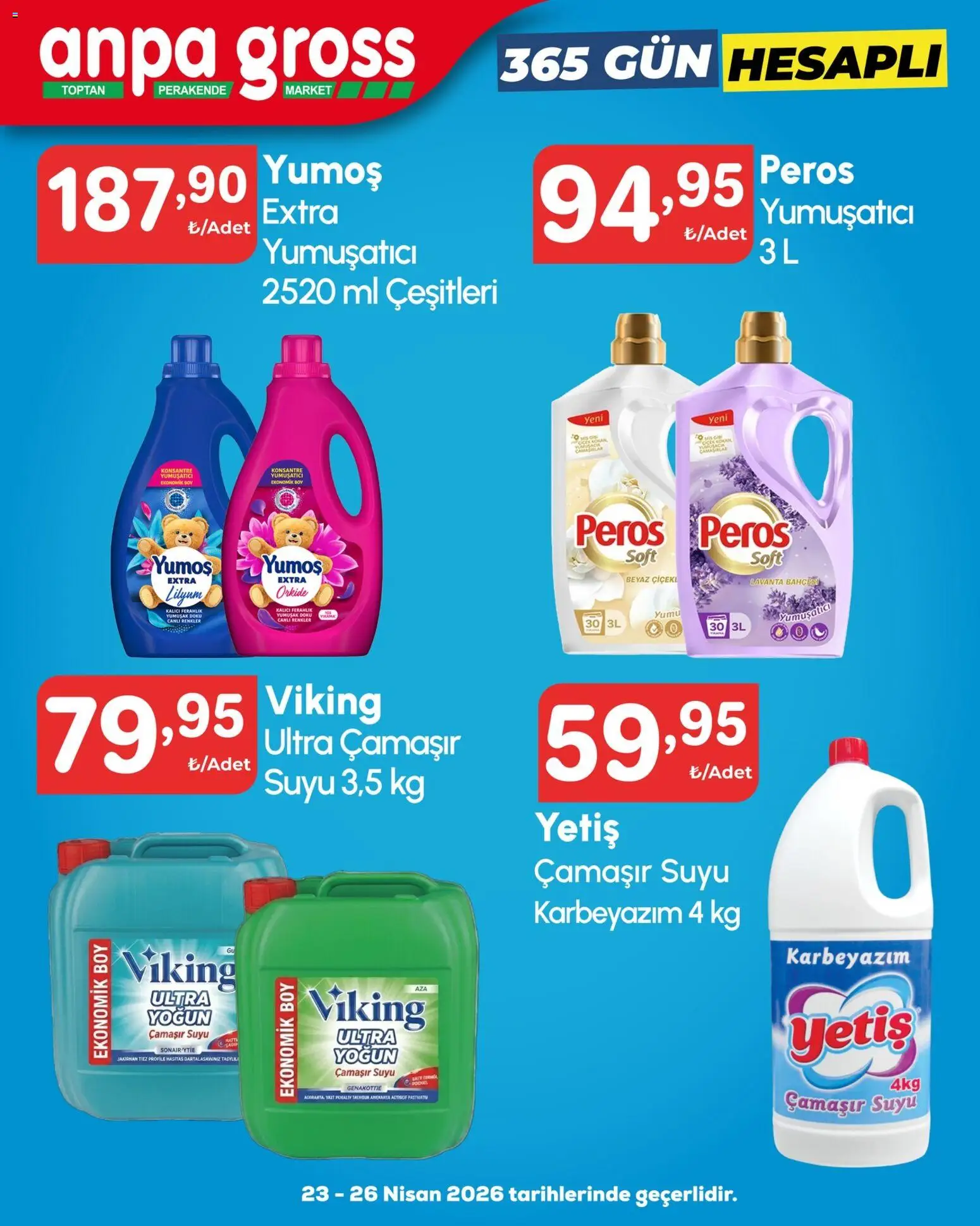 Anpa Gross Katalog - 23.04.2026 tarihinden itibaren geçerlidir | Sayfa: 15 | Ürünler: Yumuşatıcı