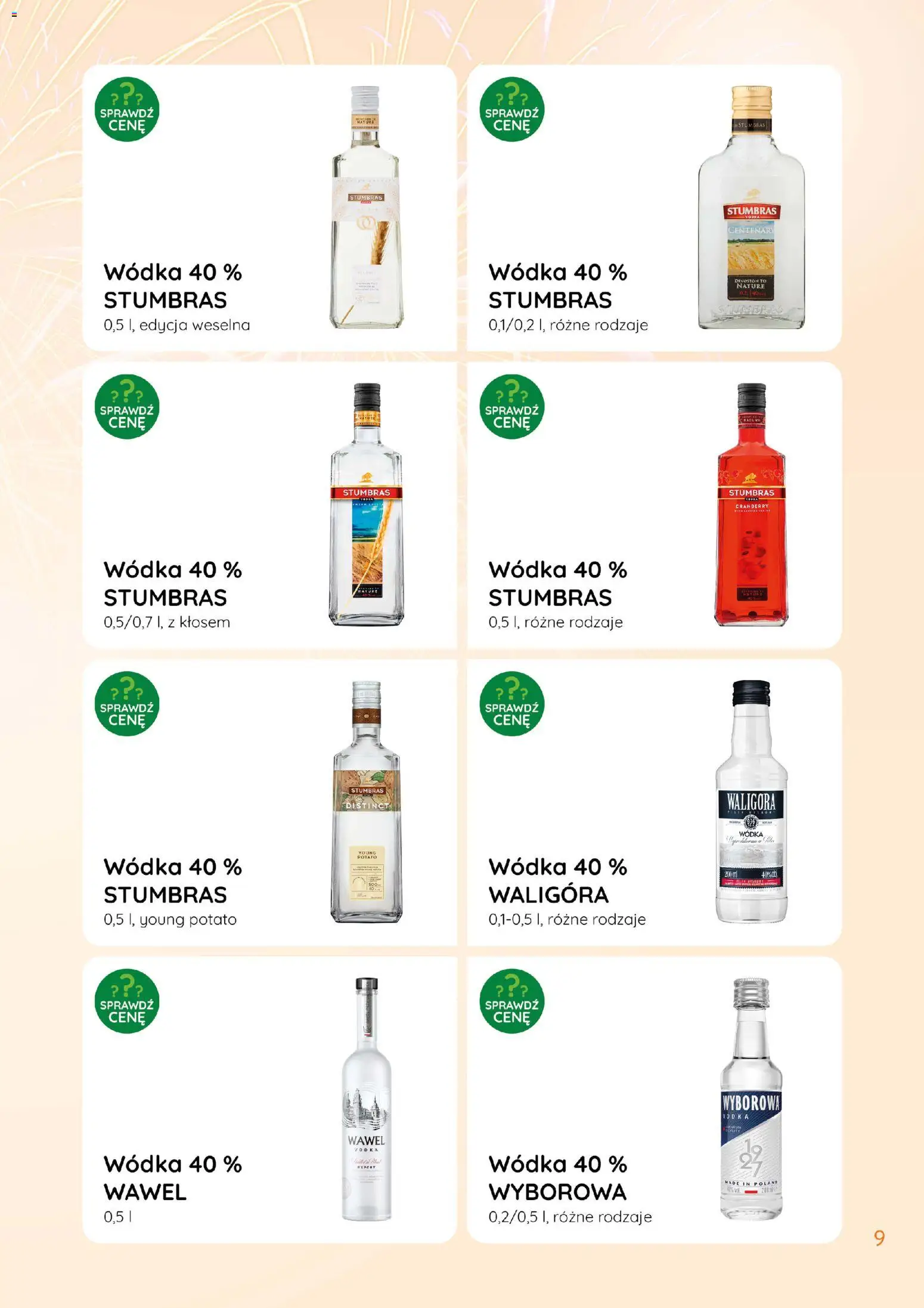 Eurocash Gazetka - Katalog Alkoholowy od 01.01.2026 | Strona: 9 | Produkty: Vodka, Wódka