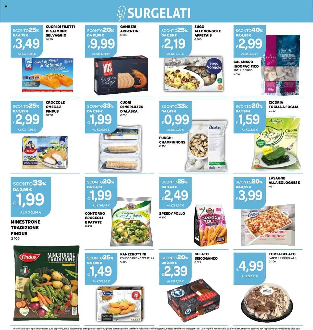 Volantino Ekom del 21.10.2025 | Pagina: 14 | Prodotti: Minestrone, Merluzzo, Gelato, Funghi