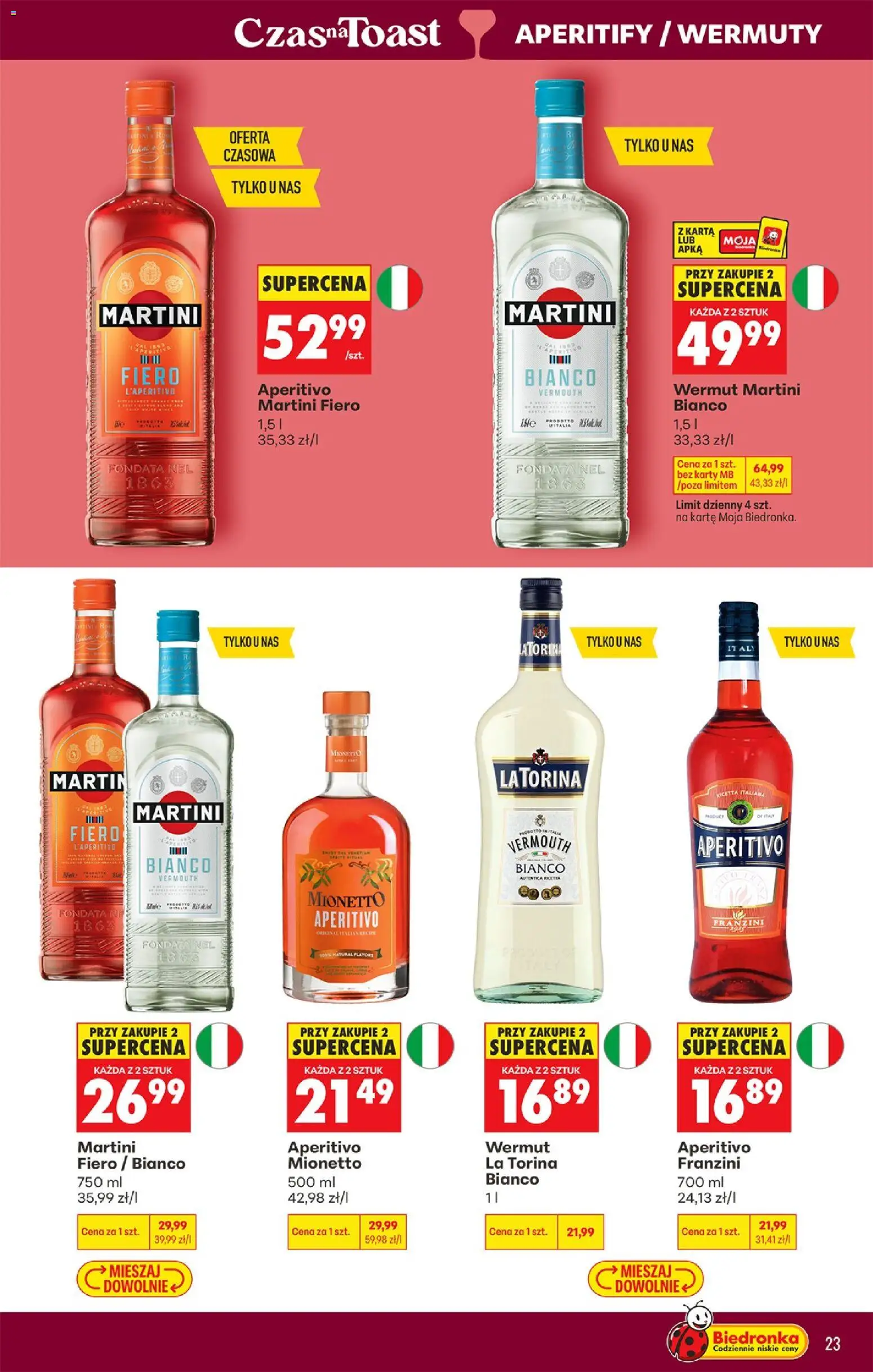 Biedronka gazetka - Czas na toast od 20.04.2026 | Strona: 23