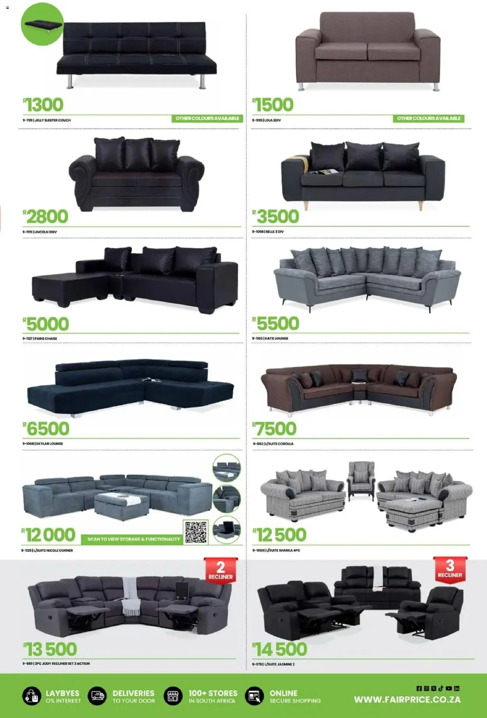 New Fair Price catalogue – valid from 24.11.2025 | Page: 7 | Products: Couch, Chaise