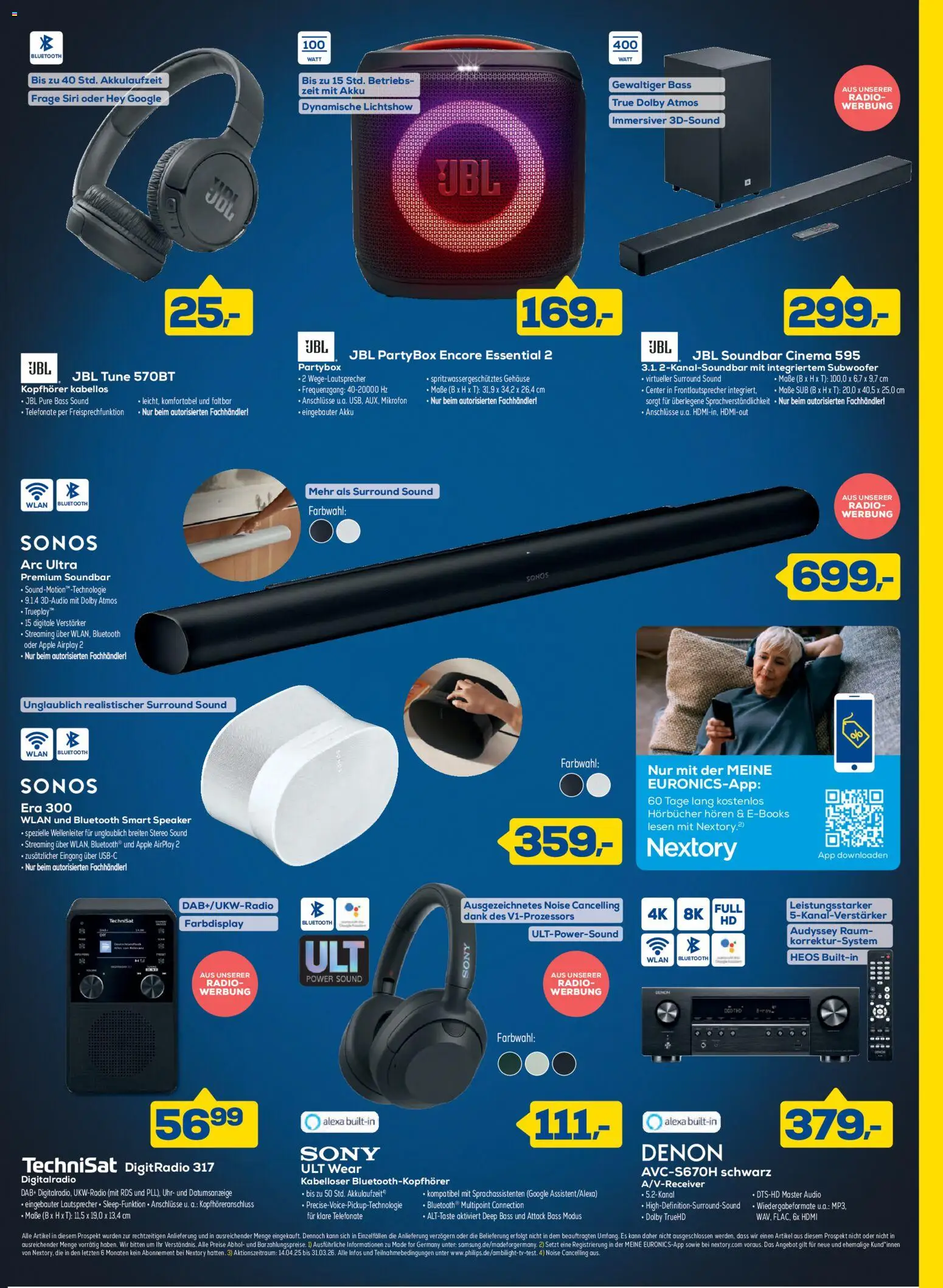 Euronics - Black Friday – gültig ab 21.11.2025 | Seite: 3 | Produkte: Mikrofon, Soundbar, Uhr, Kopfhörer