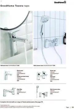 Preview of B&Q - Bathrooms valid from 16.12.2025 | Page: 173 | Products: Bath, Shower, Mixer