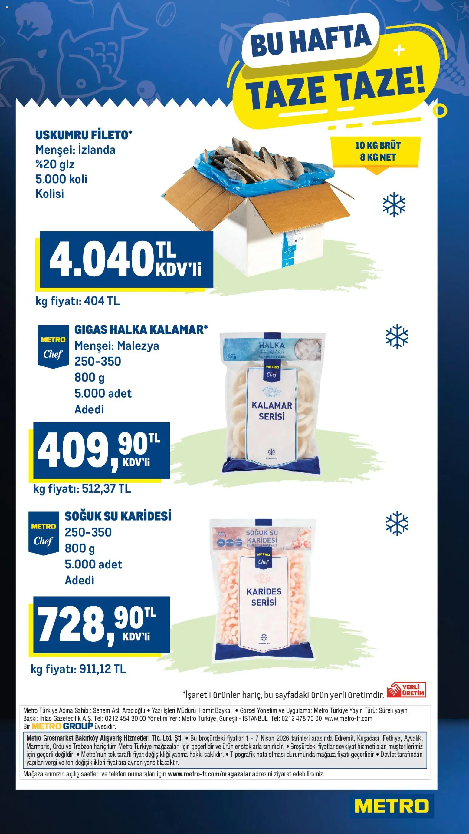 Metro Katalog - 01.04.2026 tarihinden itibaren geçerlidir | Sayfa: 7