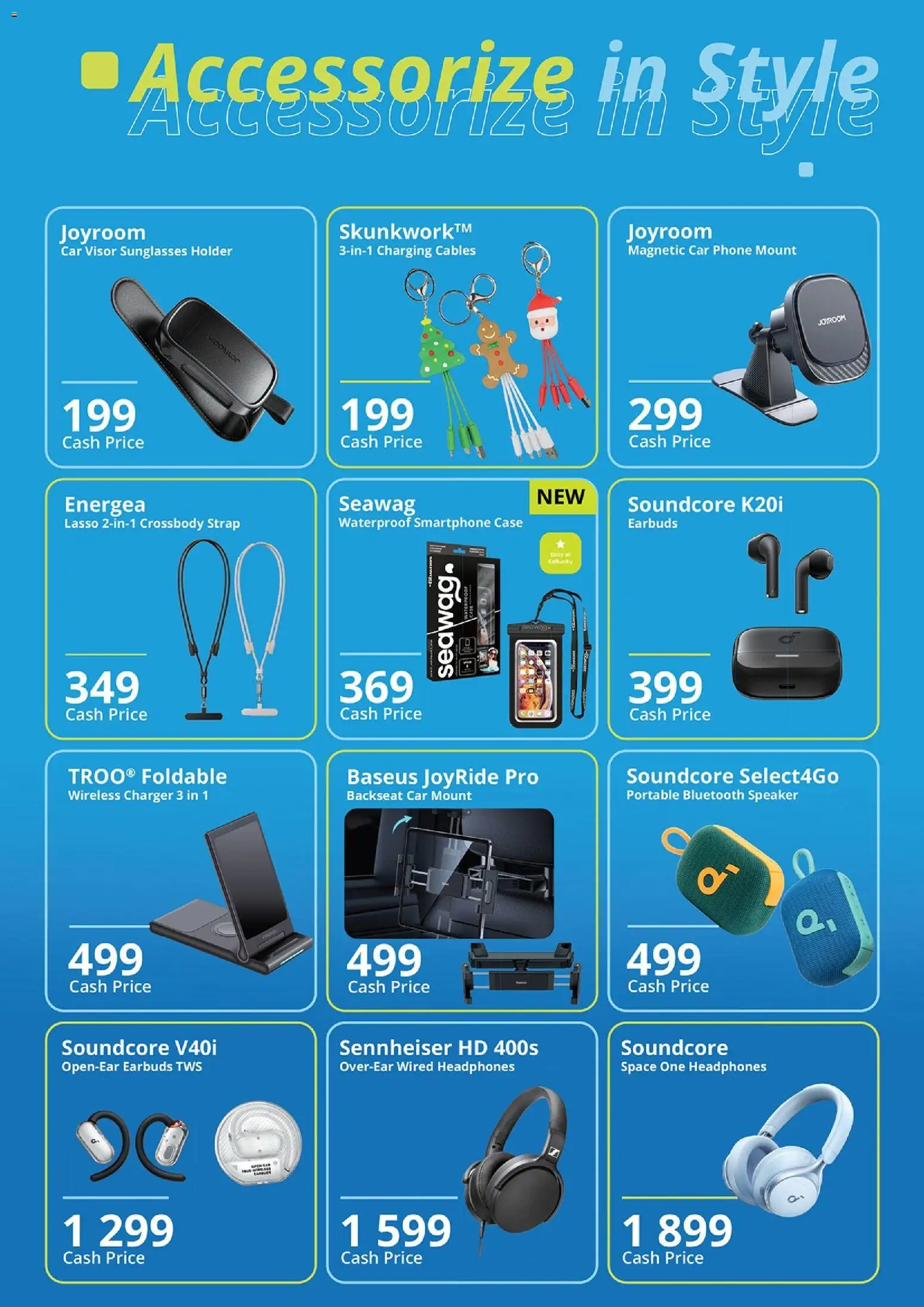 New Cellucity catalogue – valid from 07.01.2026 | Page: 5 | Products: Earbuds, Headphones, Sunglasses, Charger