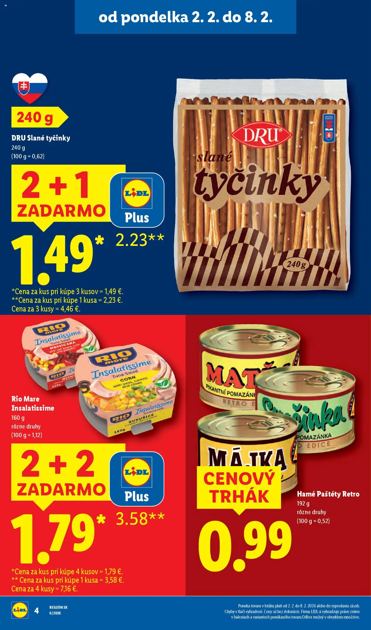 Nové Lidl akcie – leták je platný od 02.02.2026 | Strana: 8 | Produkty: Rio Mare