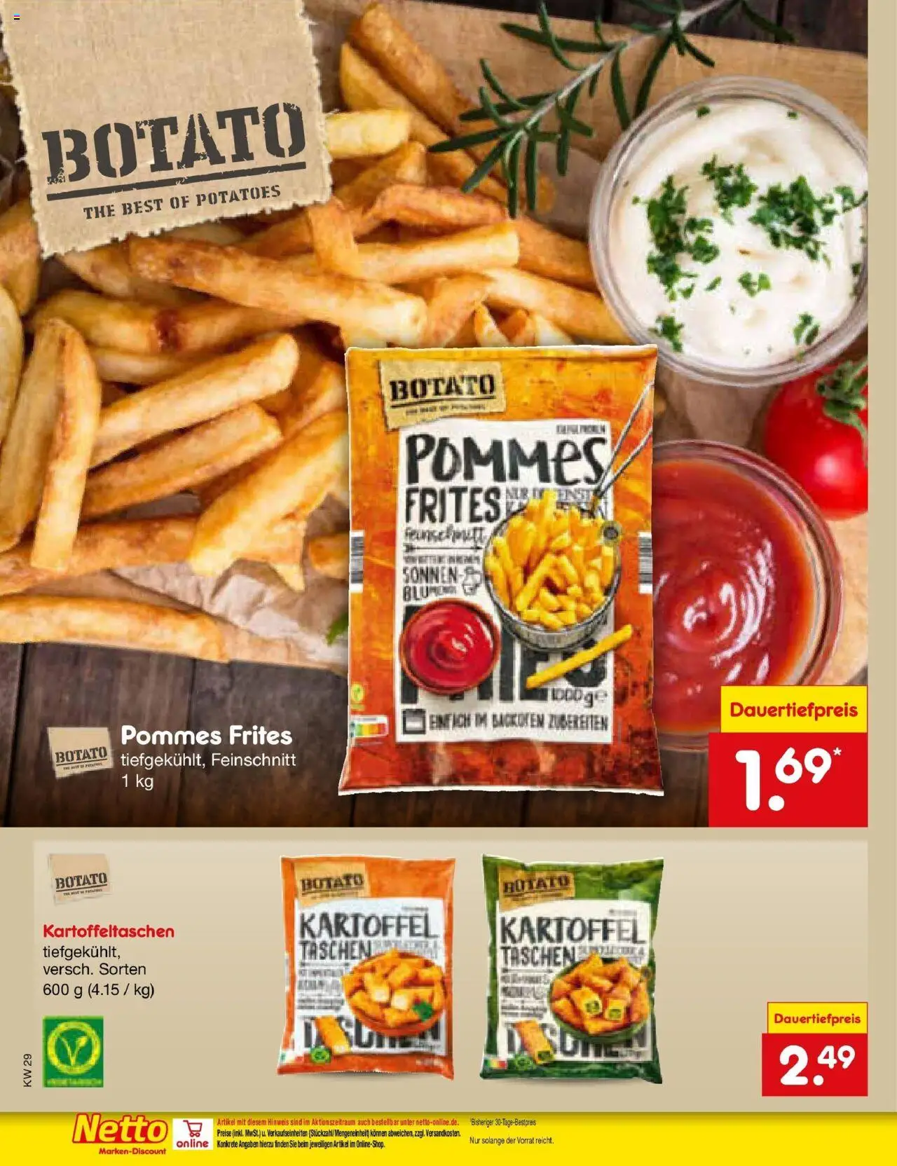 Netto Marken-Discount prospekt Calw-Stammheim	 - gültig ab dem 13.07.2025 | Seite: 20 | Produkte: Pommes, Pommes frites, Backofen
