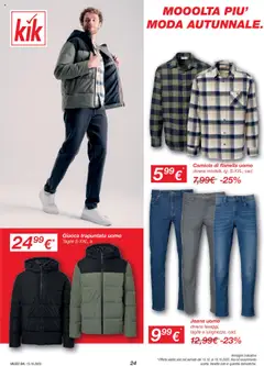 Anteprima del volantino Volantino KiK	 valido a partire dal 13.10.2025 | Pagina: 24 | Prodotti: Camicia, Giacca, Jeans