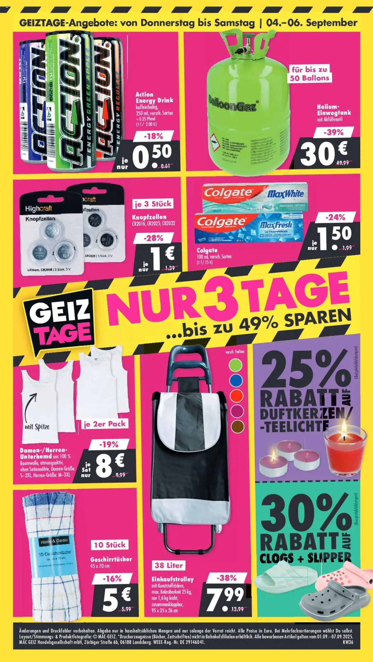 Mäc Geiz Prospekt 	 - gültig ab dem 01.09.2025 | Seite: 8 | Produkte: Energy, Unterhemd