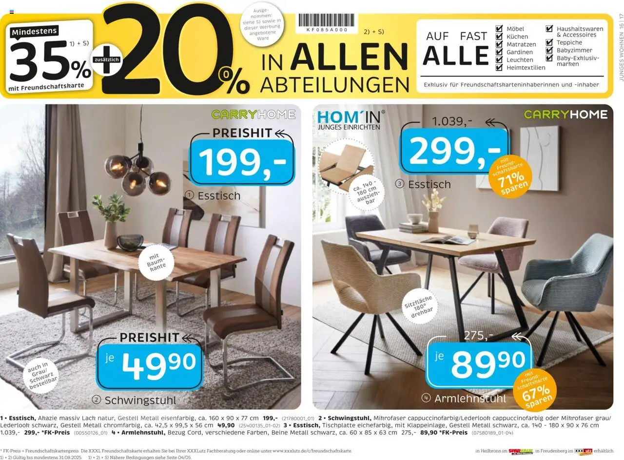 XXXL Lutz Nr. 1 beim Preis - gültig ab dem 18.08.2025 | Seite: 24 | Produkte: Esstisch, Kuchen