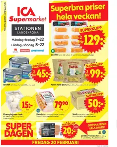 ICA Supermarket - Landskrona - Förhandsvisning av reklamblad från butik ICA Supermarket aktuell från 16.02.2026