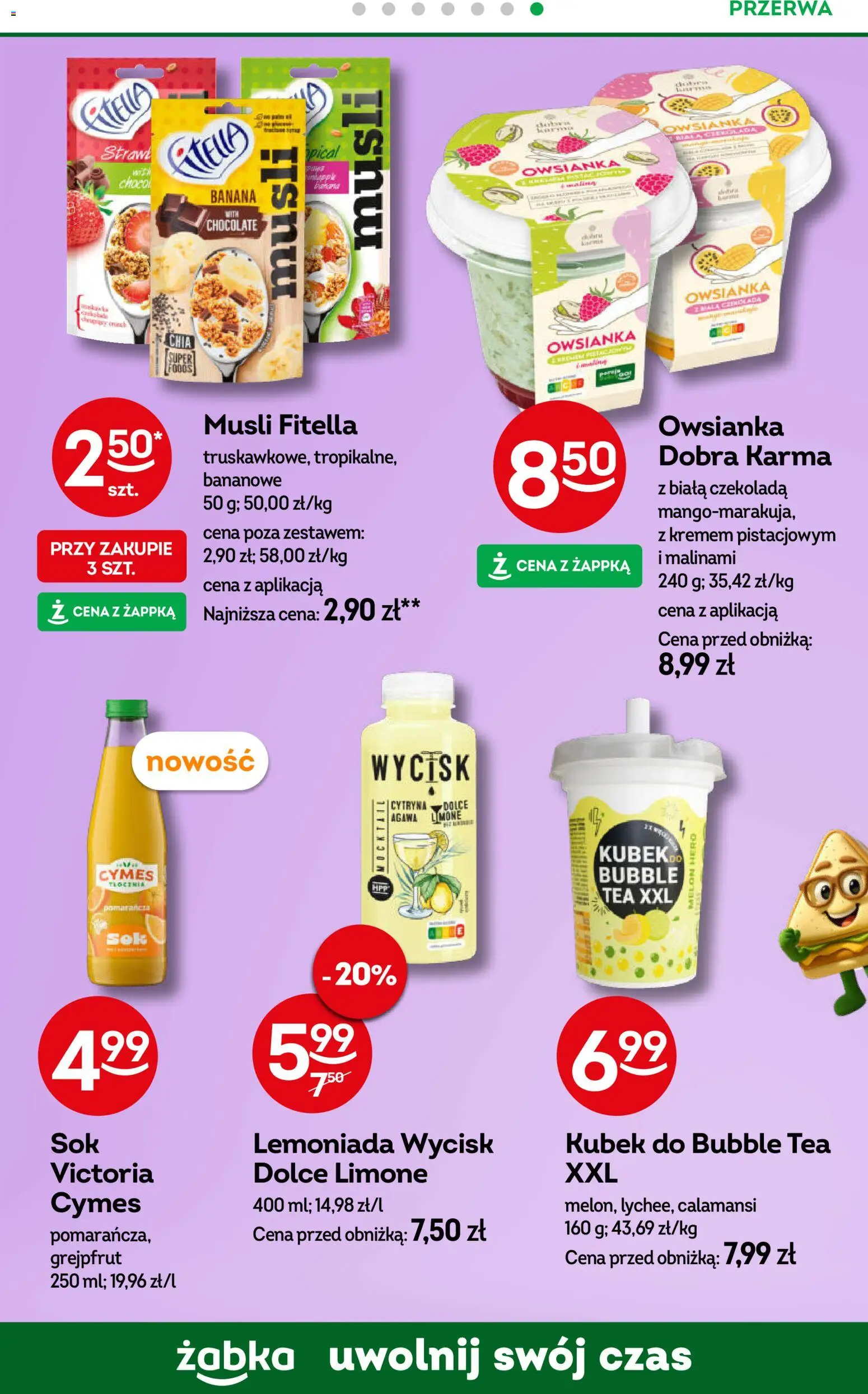 Żabka Black Friday od 19.11.2025 | Strona: 54 | Produkty: Owsianka, Czekolada, Musli, Grejpfrut