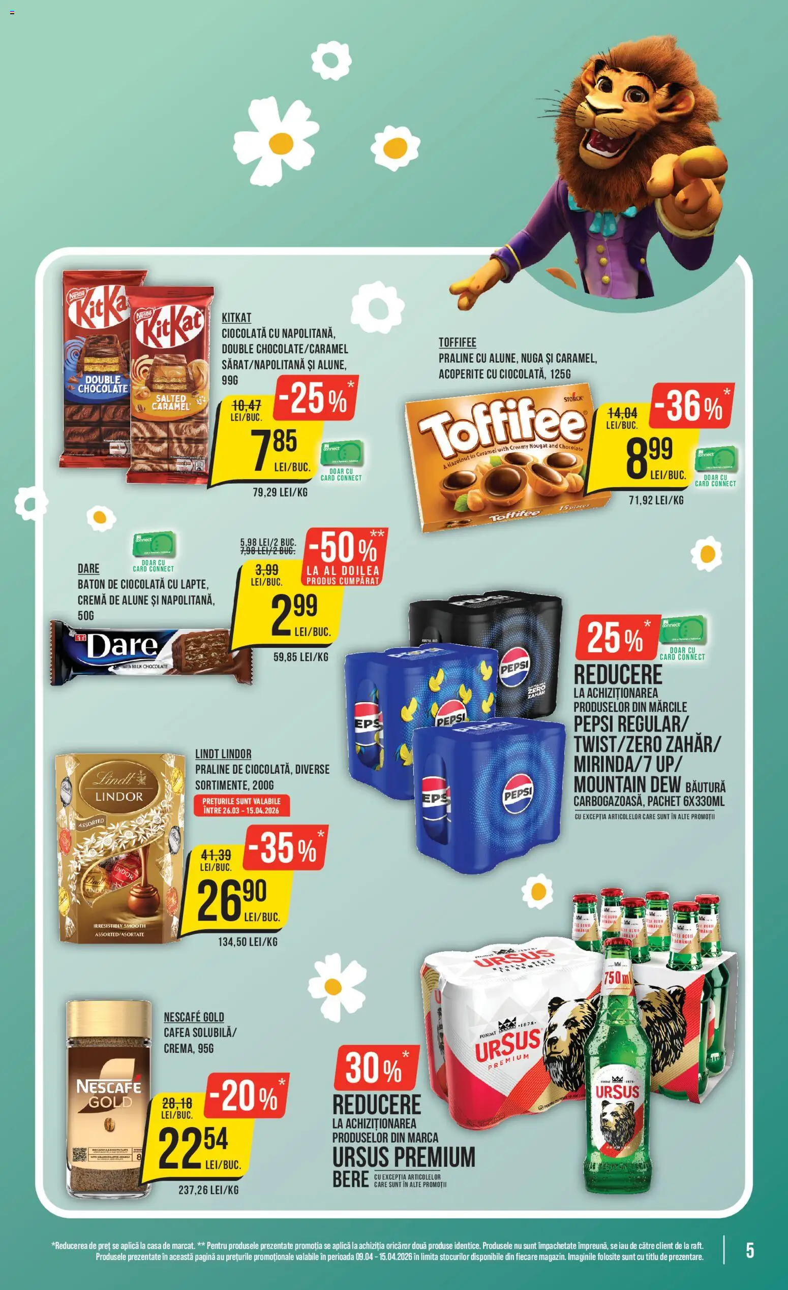 Noul catalog Mega Image – valabil de la 09.04.2026 | Pagină: 5 | Produse: Ödül oyuncağı, Praline, Cafea, Ciocolată