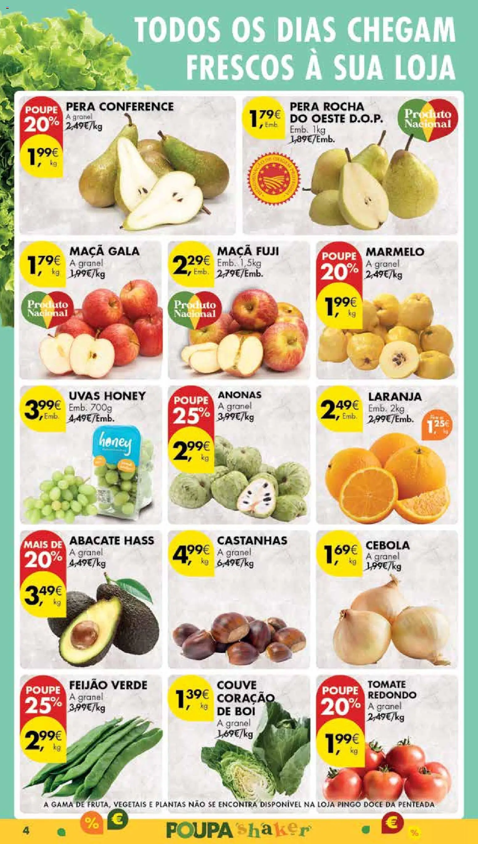 Pingo Doce Poupe Esta Semana Madeira │ válido de 04.11.2025 | Página: 4 | Produtos: Cebola, Maça, Tomate, Couve