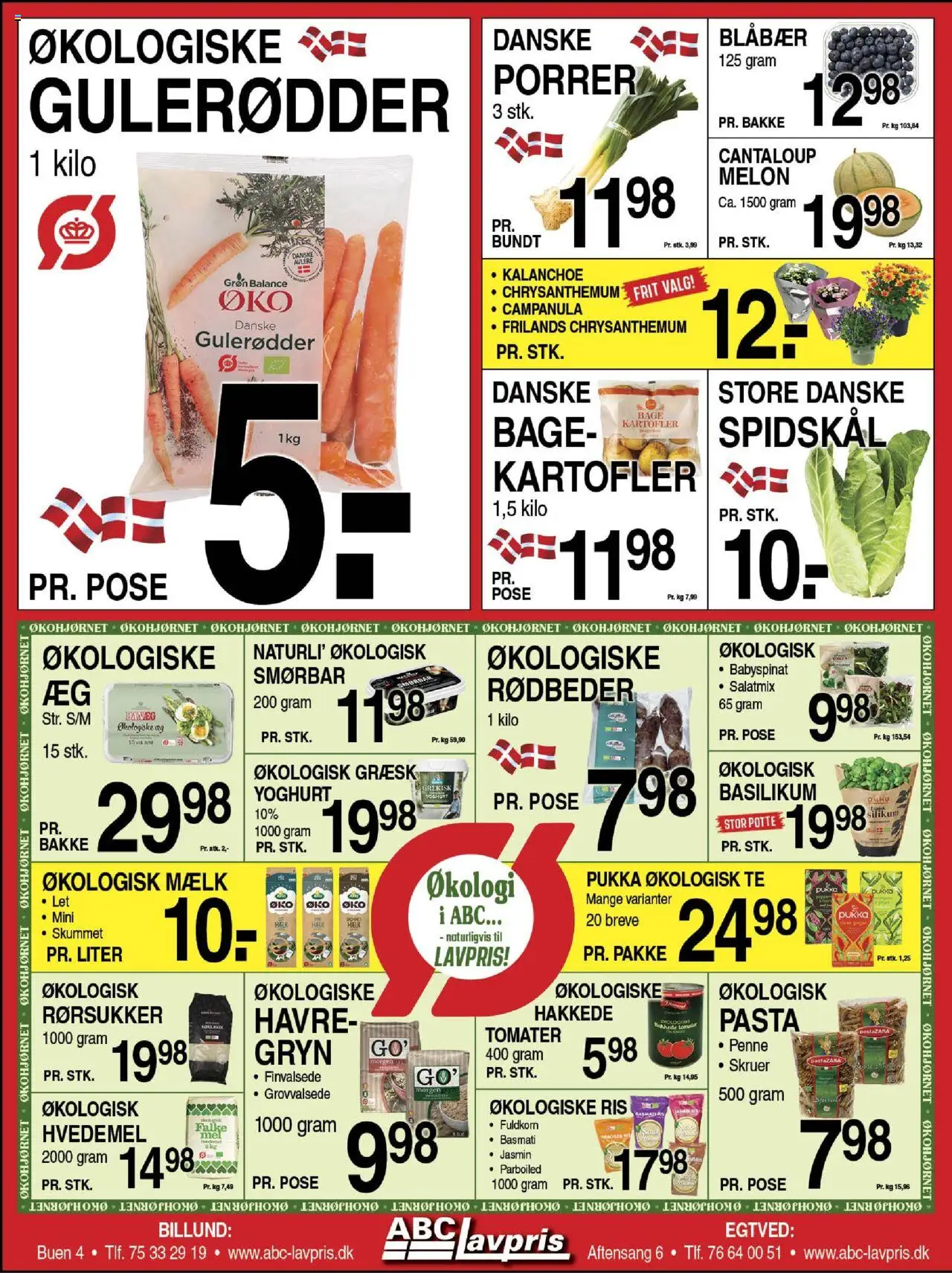 Abc Lavpris tilbudsavis – gyldig fra 08.10.2025 | Side: 2 | Produkter: Tomater, Ris, Kartofler, Rørsukker
