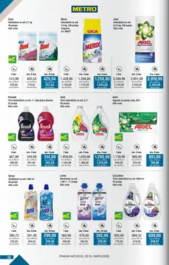 Metro katalog Kupi više, plati manje - pregled Metro kataloga - važi od 01.03.2026 | Strana: 26 | Proizvode: Deterdžent, Kapsule, Coccolino, Omekšivač za veš