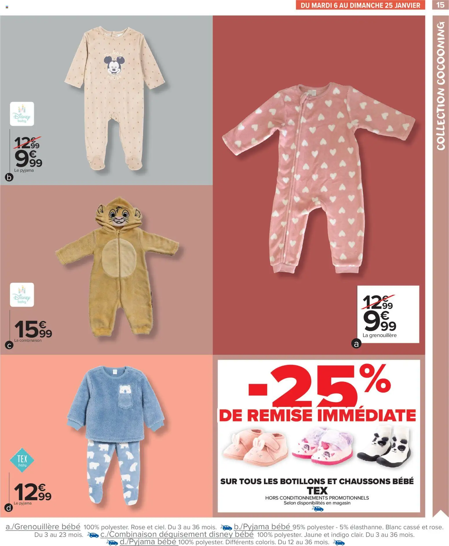 {H1} | Page: 17 | Produits: Combinaison, Chaussons, Pyjama