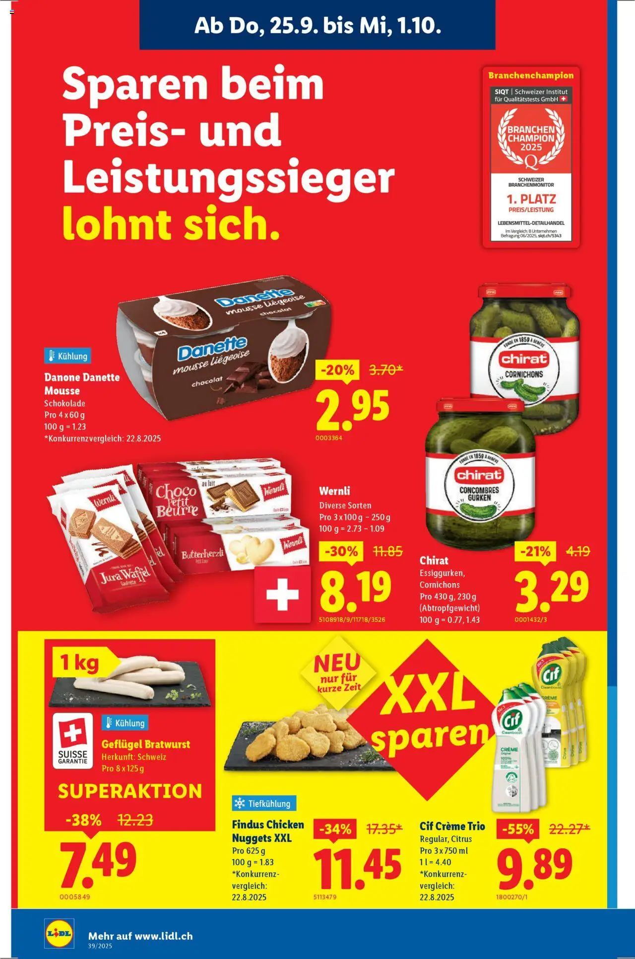Lidl Aktionen – gültig ab 25.09.2025 | Seite: 8 | Produkte: Jura, Schokolade, Gurken, Creme