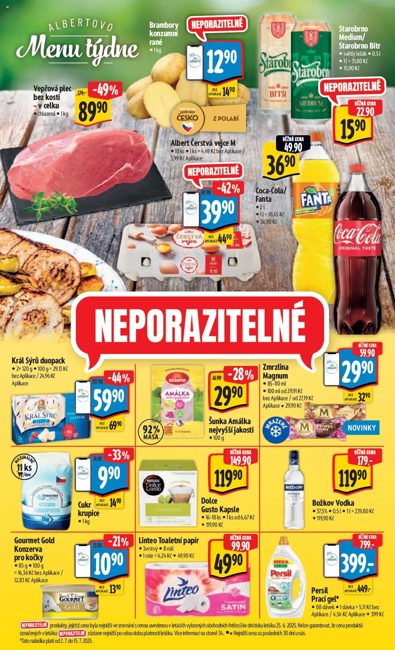 Albert leták - Hypermarket od 02.07.2025 | Strana: 7 | Produkty: Starobrno, Šunka, Božkov, Konzerva pro kočky