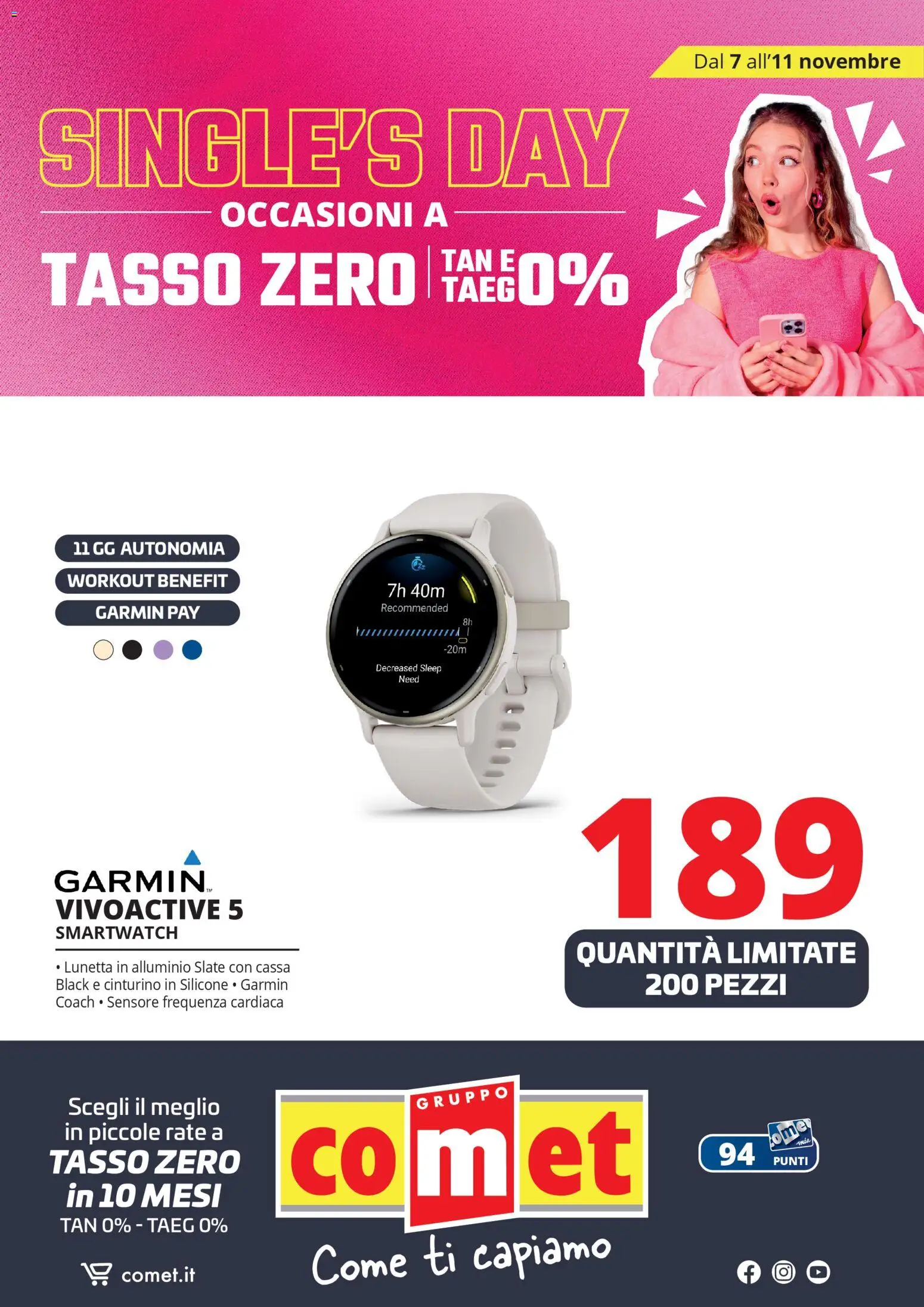 Volantino Comet del 07.11.2025 | Pagina: 13 | Prodotti: Alluminio, Smartwatch