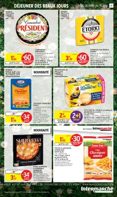 Intermarché - Prévisualisation de PIZZA SUPREMA 5 FROMAGES SURGELÉE DR OETKER, 424 g valide à partir de 28.04.2026 | Page: 21