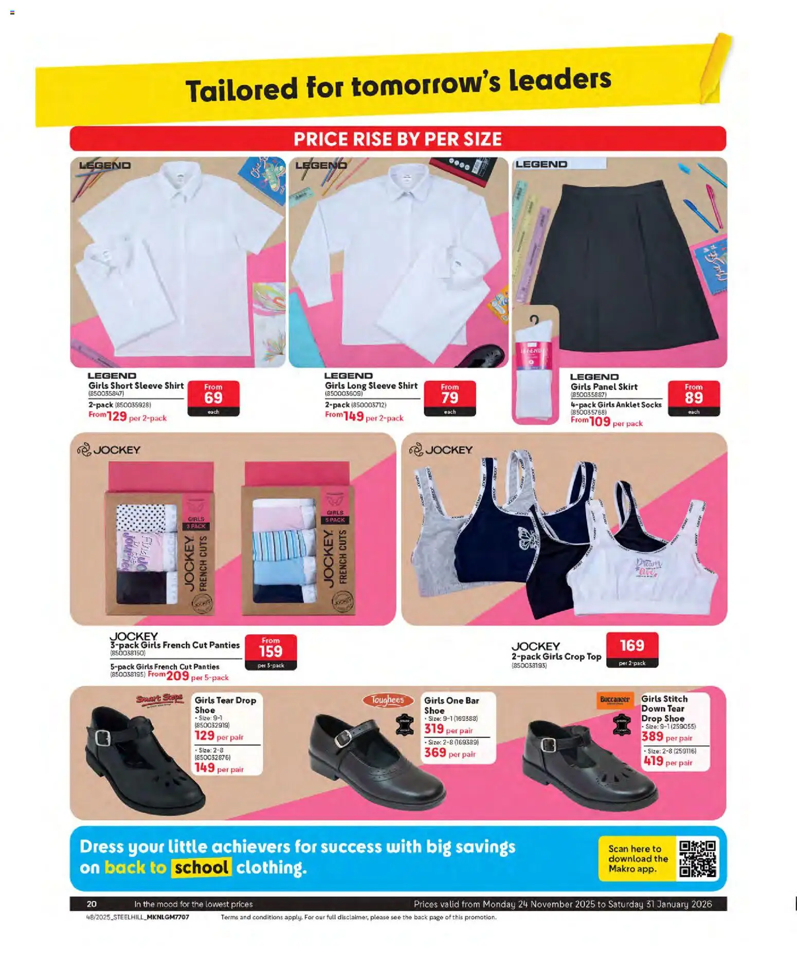 New Makro catalogue – valid from 24.11.2025 | Page: 20 | Products: Shirt, Panties, Crop top, Skirt
