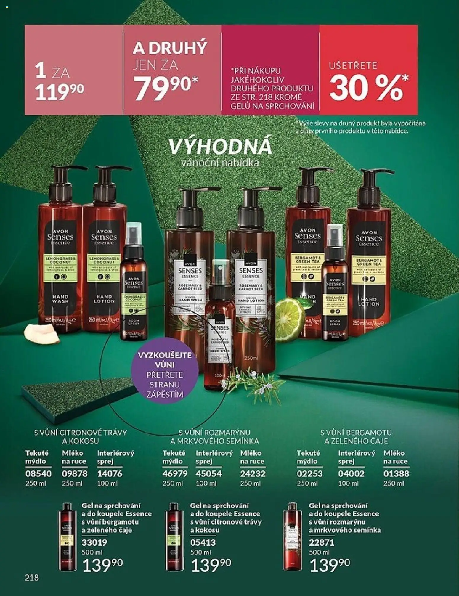 Avon Black Friday od 01.11.2025 | Strana: 218 | Produkty: Mýdlo, Mléko, Čaje, Semínka