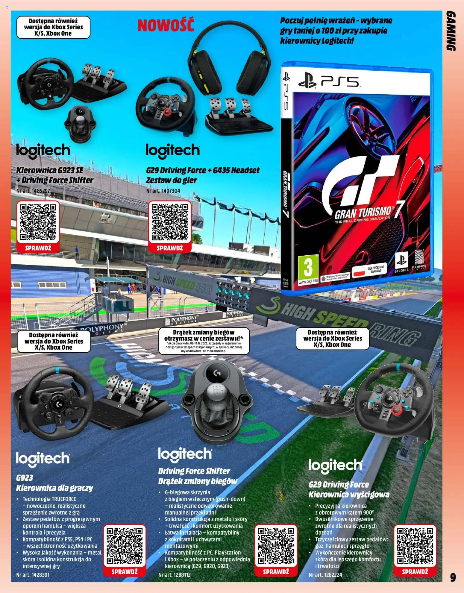 Media Markt promocje od 01.12.2025 | Strona: 9 | Produkty: Playstation, Xbox, Gra, Gry