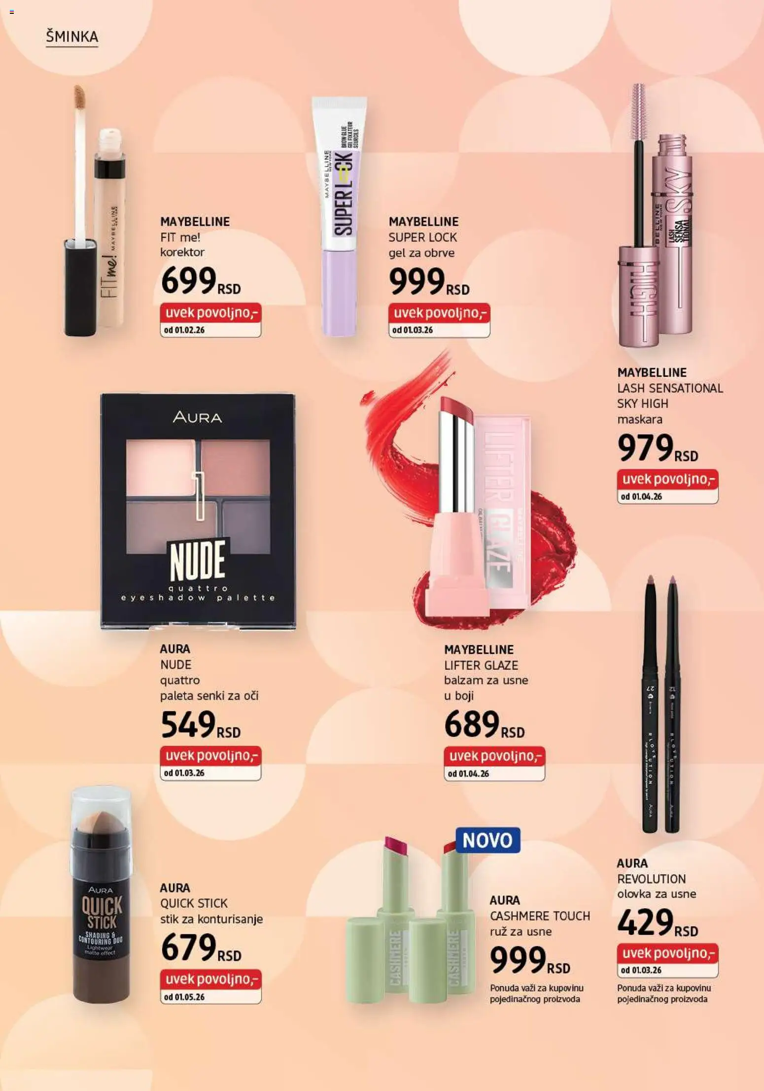 DM Drogerie katalog - važi od 01.05.2026 | Strana: 6 | Proizvode: Korektor, Maskara, Balzam