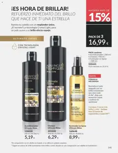 Catálogo AVON campaña 8 │ válido desde el 01.08.2025 | Página: 145 | Productos: Iluminador, Champú, Acondicionador
