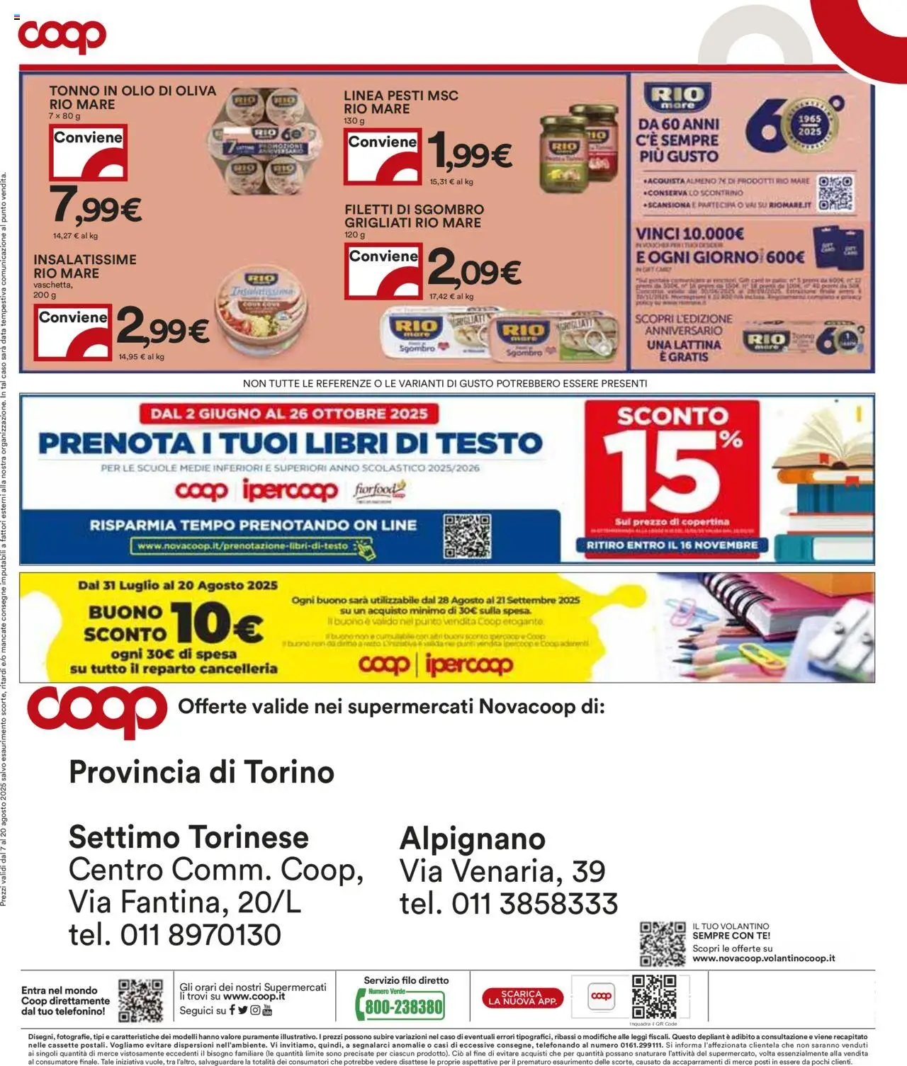 Volantino COOP del 07.08.2025 | Pagina: 18 | Prodotti: Tè, Data, Sgombro, Olio di Oliva