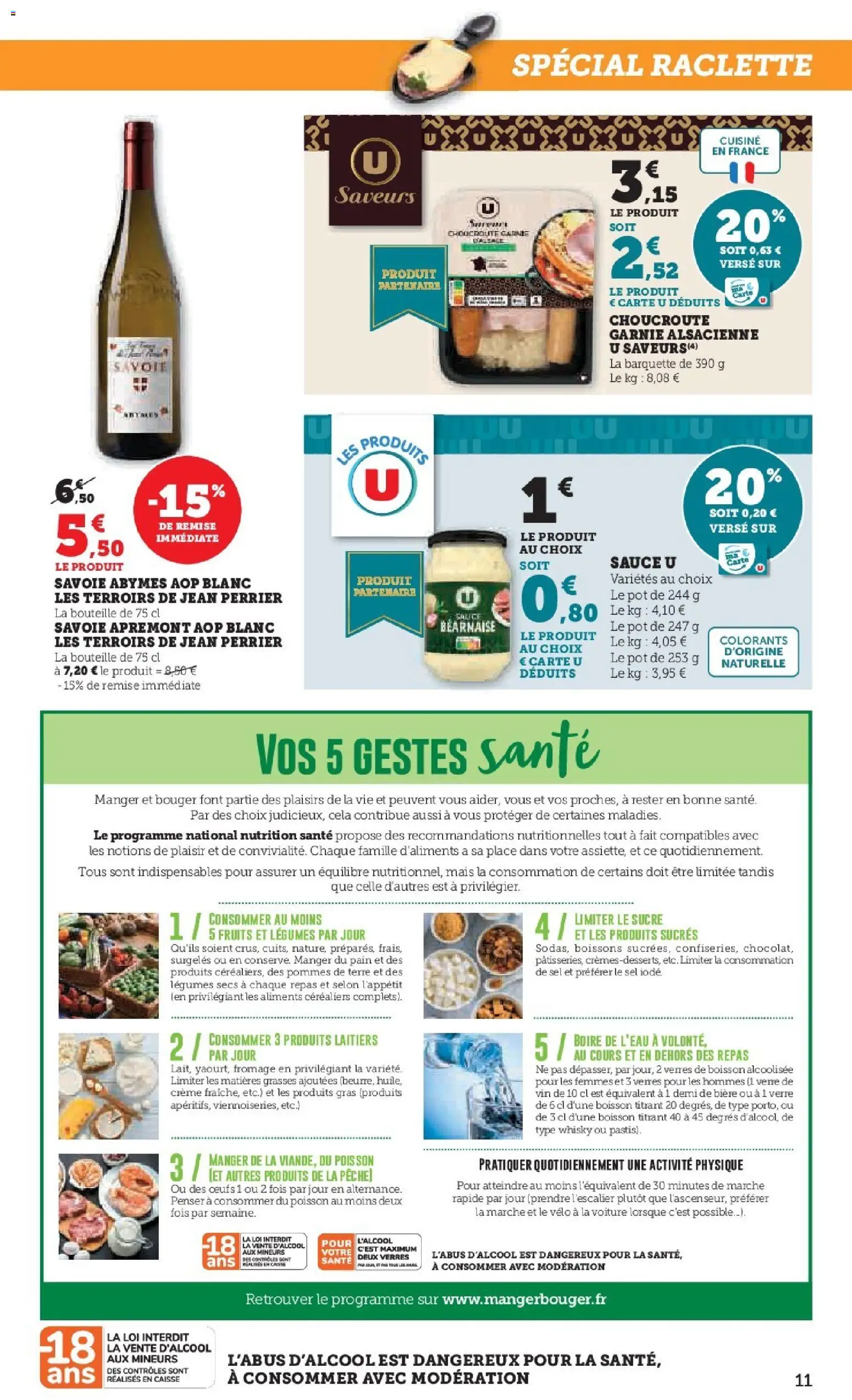 {H1} | Page: 11 | Produits: Sucre, Sel, Pain, Poisson