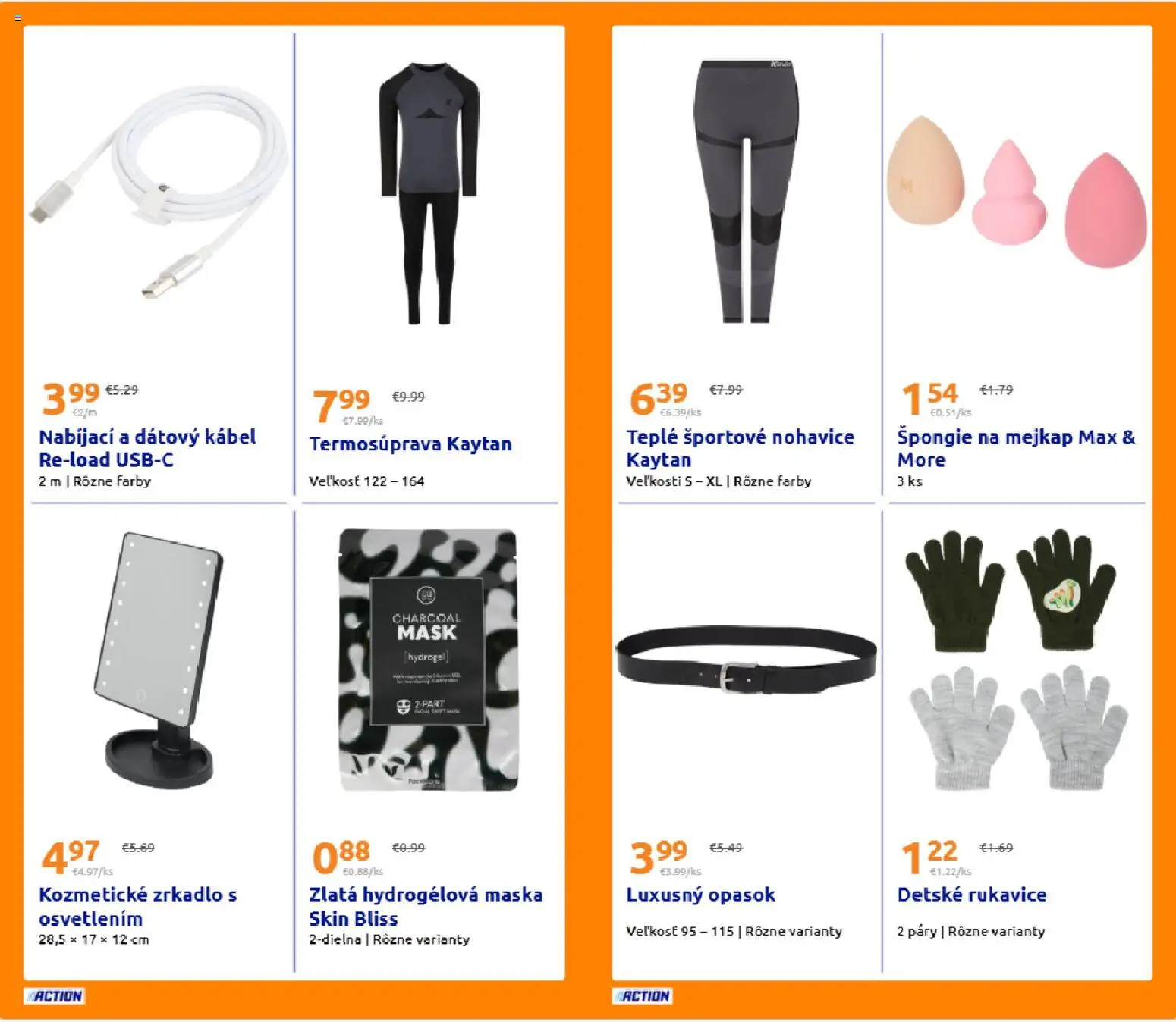 Nové Action akcie – leták je platný od 10.12.2025 | Strana: 13 | Produkty: Zrkadlo, Nohavice, Rukavice, Opasok