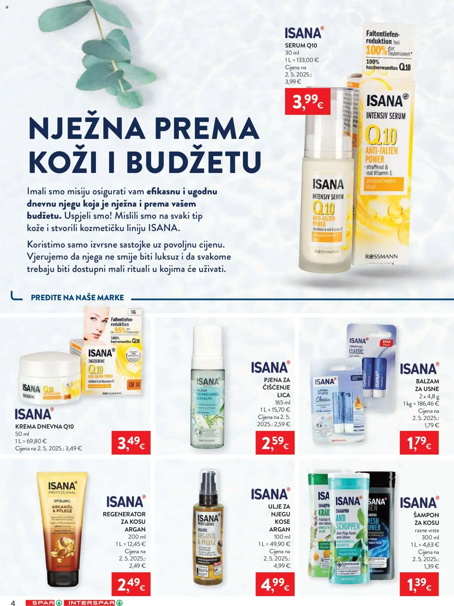 Spar katalog | vrijedi od 14.01.2026 | Stranica: 4 | Proizvodi: Šampon, Regenerator, Ulje, Krema