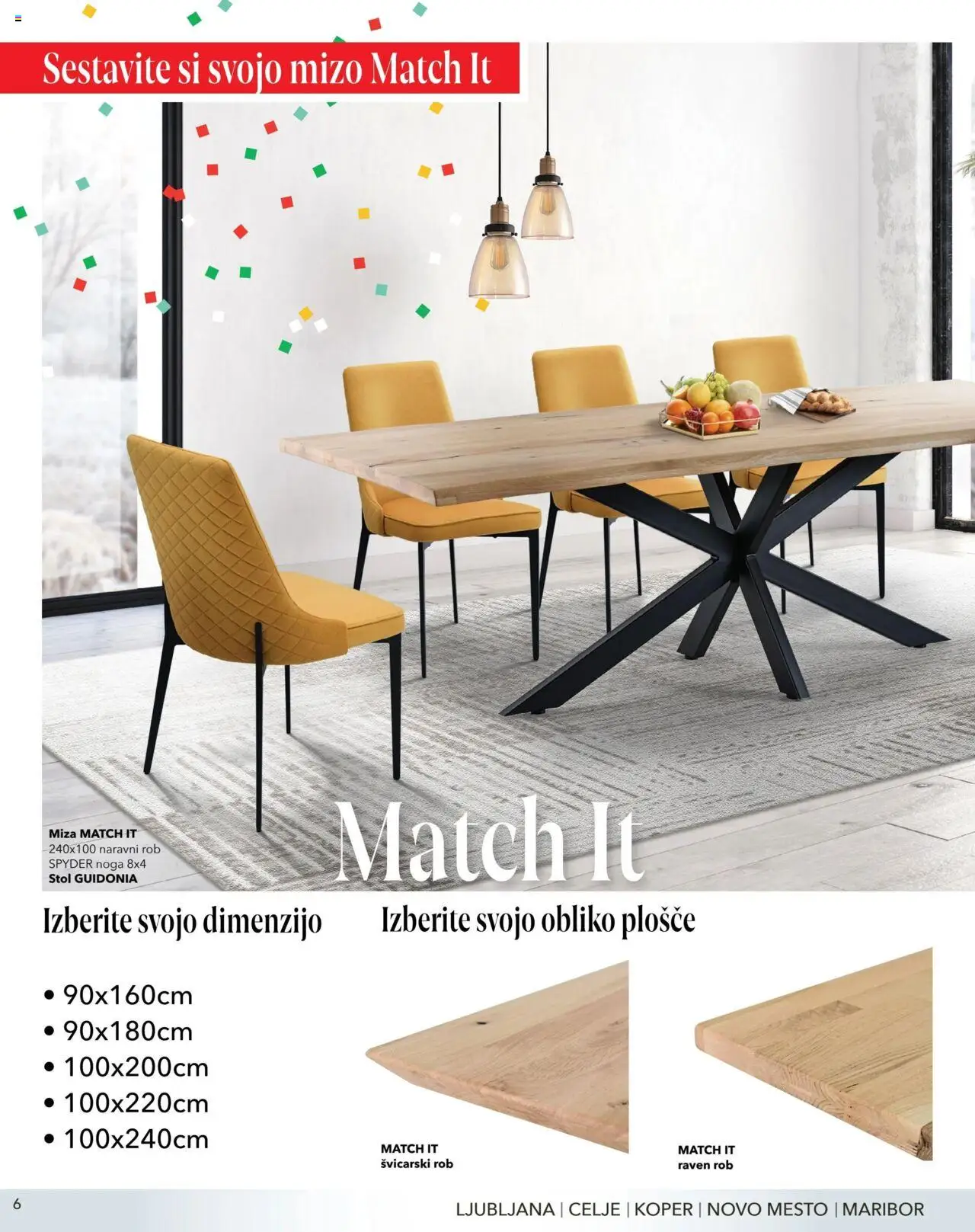 Harvey Norman katalog praznična jedilnica │ velja od 07.12.2023 | Stran: 6 | Izdelki: Miza, Stol